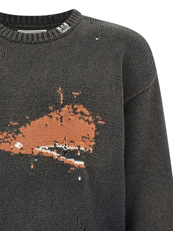 25FW 메종 미하라 야스히로 스웨터 A15SW512BLACK - MAISON MIHARA YASUHIRO