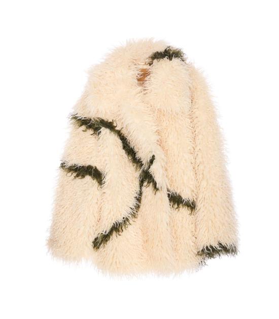 25FW 자케 COCOON 코쿤 퍼 코트 C1010CREAM WHITE