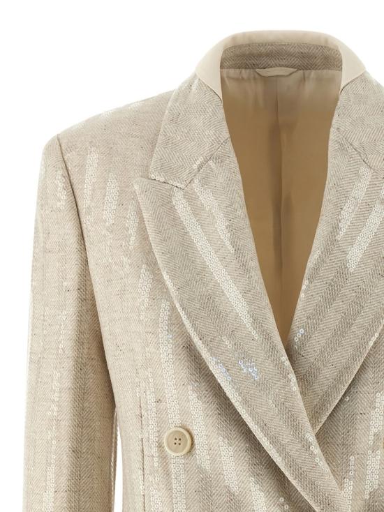 25FW 브루넬로 쿠치넬리 수트 자켓 MY4517528C810 Beige - BRUNELLO CUCINELLI