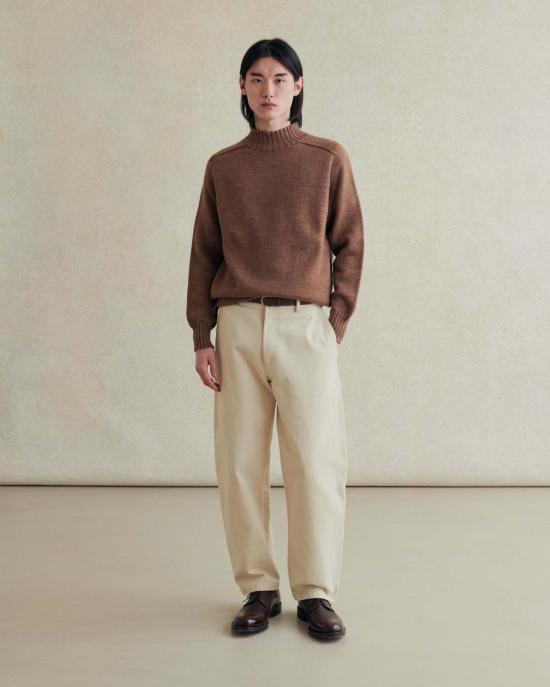  De Bonne Facture 터틀넥 컨트리사이드 스웨터 헤이즐넛 - OTHER BRANDS