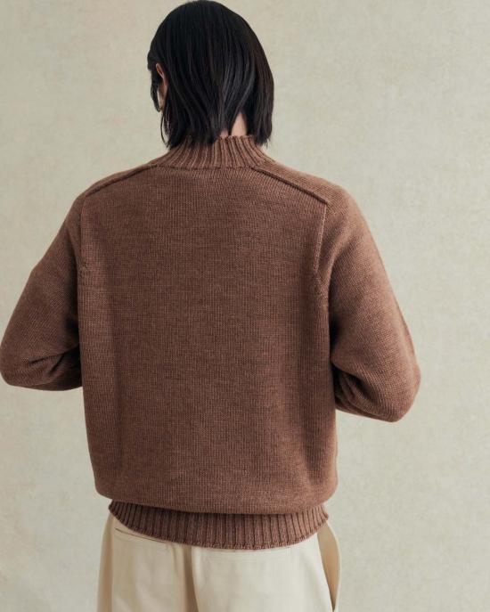  De Bonne Facture 터틀넥 컨트리사이드 스웨터 헤이즐넛 - OTHER BRANDS