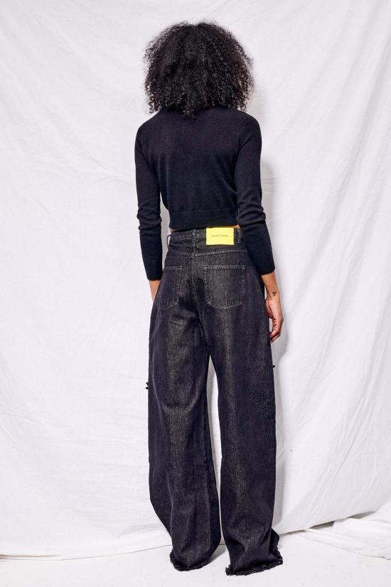  어셈블리 뉴욕 가디건 어셈블리 블랙 캐시미어 크롭 카디건 - ASSEMBLY NEW YORK