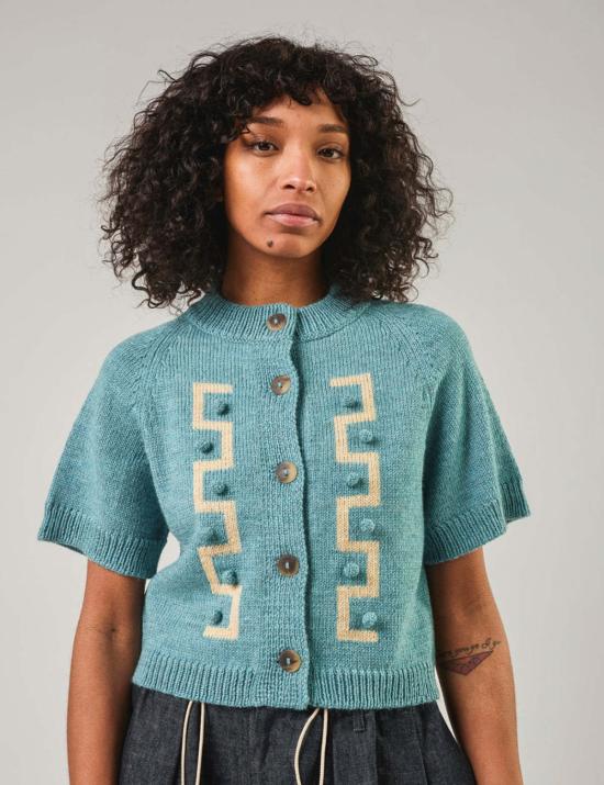  디겐 가디건 데겐 스카이 키 카디건 티셔츠