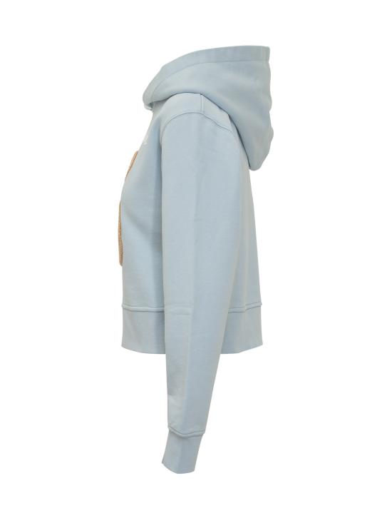 25FW 팜앤젤스 긴팔 티셔츠 PWBB069F25FLE002 4160 BABY BLUE BROWN - PALM ANGELS