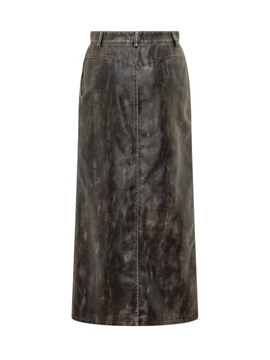 25FW 팜앤젤스 롱 스커트 PWJC014F25FAB001 0710 DARK GREY - PALM ANGELS