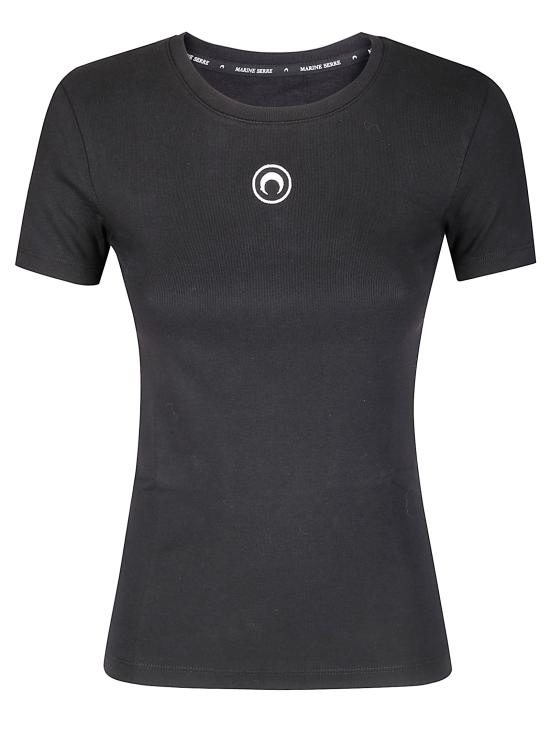 25FW 마린세르 반팔 티셔츠 WTT012ACJER0008 BK99 BLACK