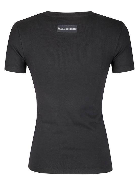 25FW 마린세르 반팔 티셔츠 WTT012ACJER0008 BK99 BLACK - MARINE SERRE