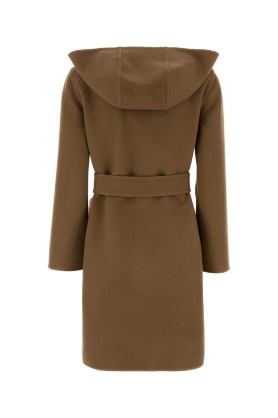 25FW 버버리 리버시블 울 후드 랩 코트 8115663 C3928 Camel - BURBERRY