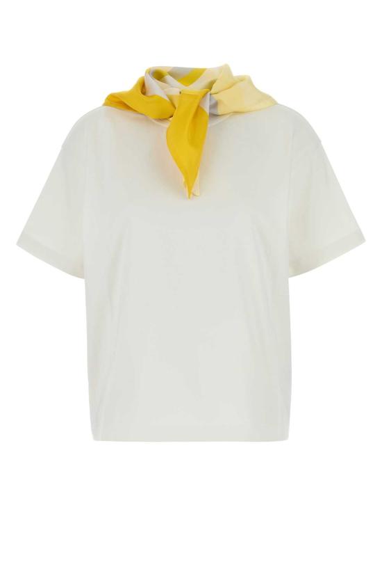 25SS 보테가베네타 반팔 티셔츠 825353V5EO1 9011 White