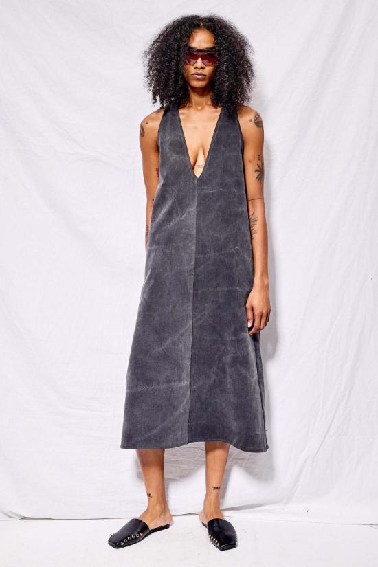  어셈블리 뉴욕 데님 팬츠 어셈블리 더티 그레이 데님 트라페즈 드레스