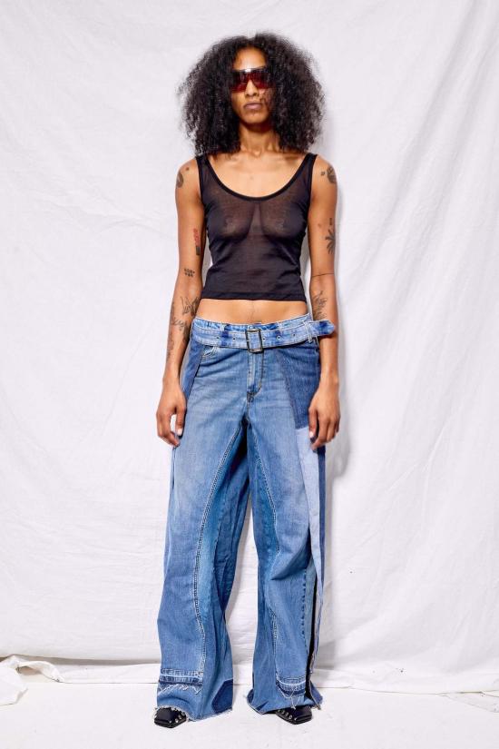  아워레가시 민소매 티셔츠 아워 레거시 스타킹 저지 블레이드 탱크 - OUR LEGACY