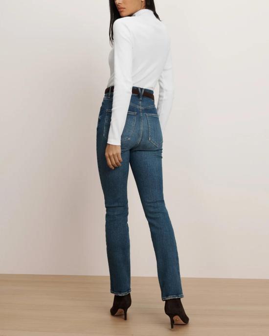  베로니카비어드 긴팔 티셔츠 베로니카 비어드 네이트 모크넥 탑 화이트 - VERONICA BEARD