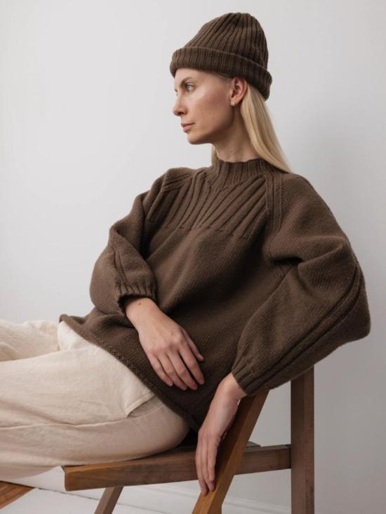  울 하이드 비니 스키니 리브 햇 - WOL HIDE