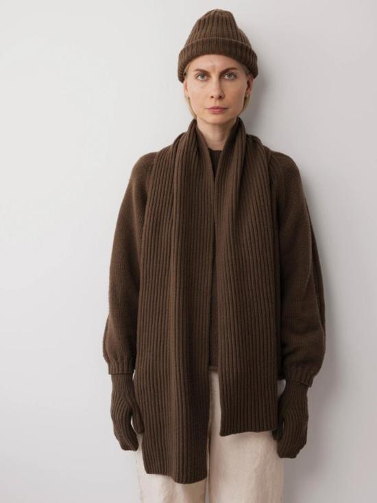  울 하이드 비니 스키니 리브 햇 - WOL HIDE