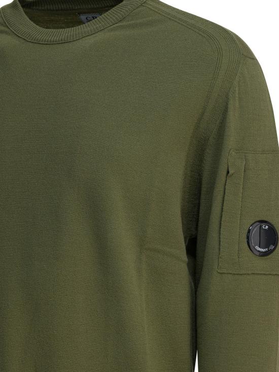 25FW 씨피 컴퍼니 스웨터 19CMKN037A005528A652 Green - C.P. COMPANY