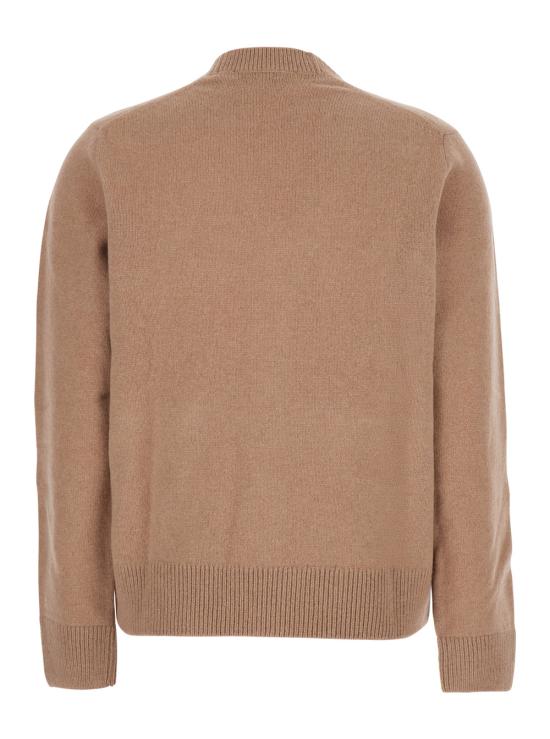 25FW 메종키츠네 베이비 폭스 램스울 박시 가디건 PW00501KT10060054 Brown - MAISON KITSUNE