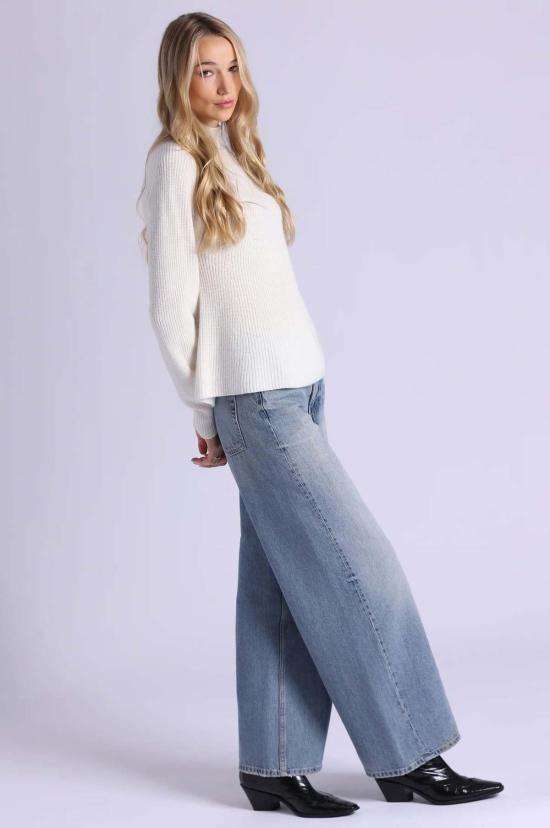  미니 로즈 터틀넥 럭스 캐시미어 심리스 모크넥 - MINNIE ROSE