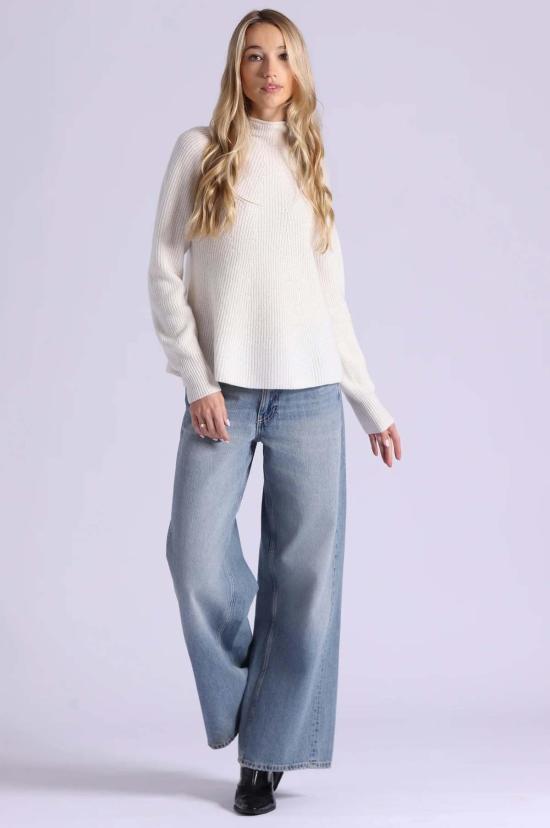  미니 로즈 터틀넥 럭스 캐시미어 심리스 모크넥 - MINNIE ROSE