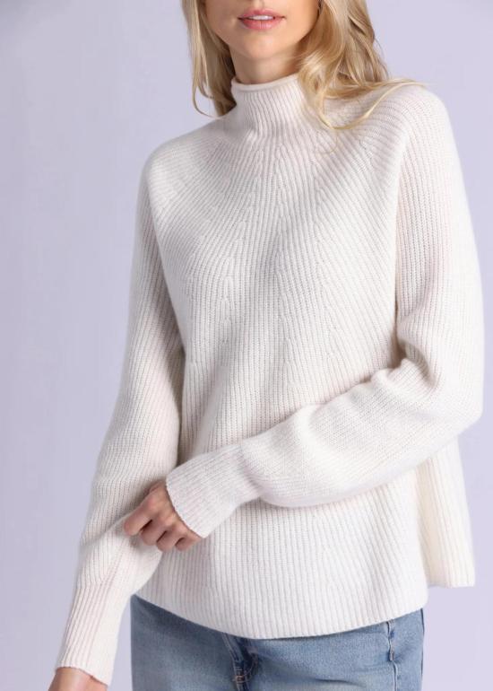  미니 로즈 터틀넥 럭스 캐시미어 심리스 모크넥 - MINNIE ROSE