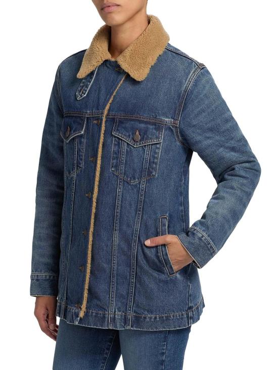  베로니카비어드 데님 자켓 베로니카 비어드 도나 셰르파 안감 시티 라이트 재킷 - VERONICA BEARD