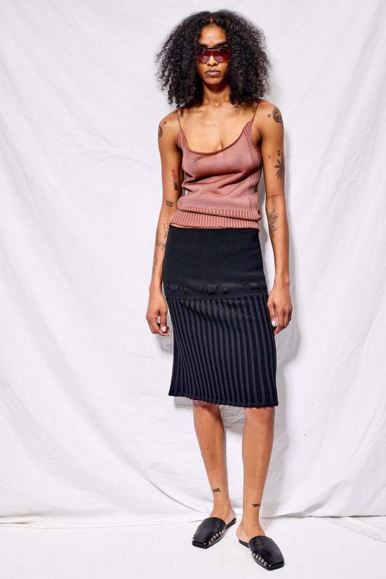  아말리 뢰게 호베 미디 스커트 A. 로게 호브 트라인 - A. ROEGE HOVE