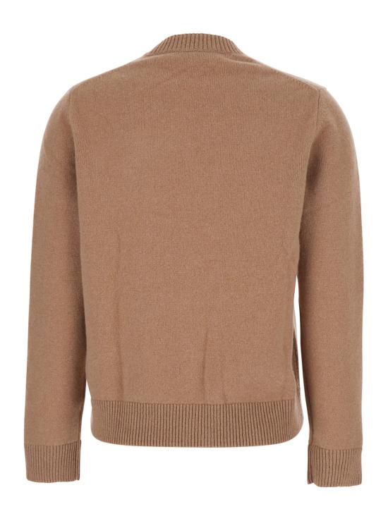 25FW 메종키츠네 베이비 폭스 램스울 레귤러 점퍼 PW00817KT10060054 Brown - MAISON KITSUNE