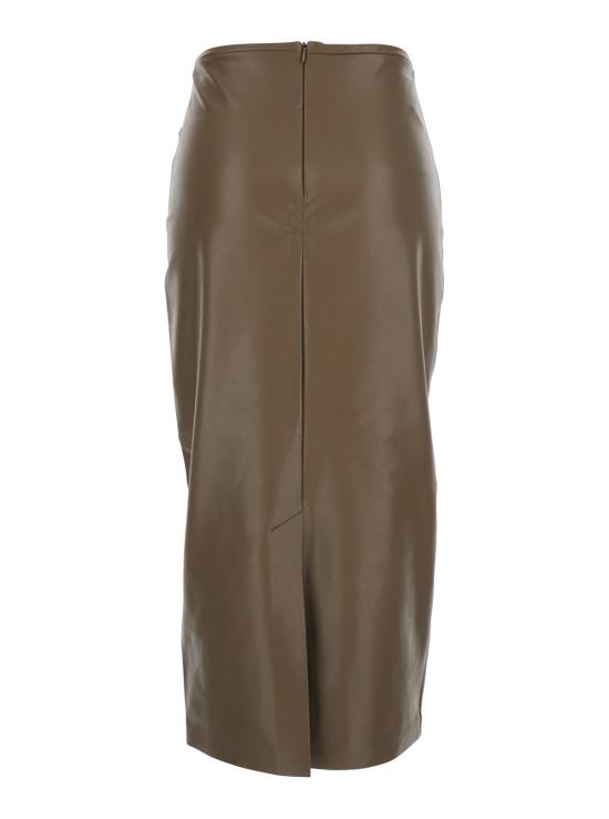 25FW 노마카말리 스커트 ST325SLVQ70867 Brown - NORMA KAMALI