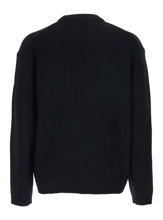 25FW 메종키츠네 드레스드 폭스 인타르시아 울 스웨터 PM00806KH0002P199 Black - MAISON KITSUNE