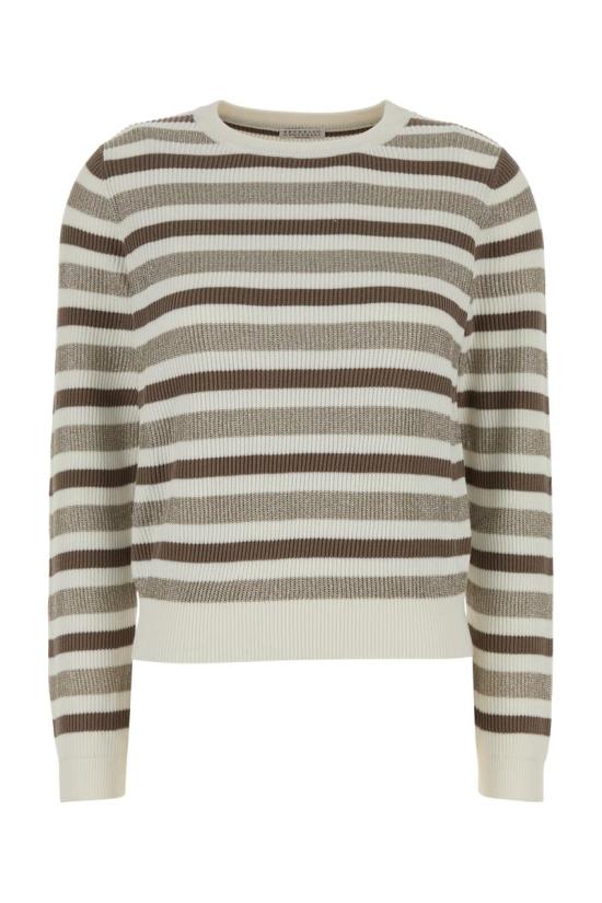 25FW 브루넬로 쿠치넬리 스트라이프 스웨터  M19251500P COT75