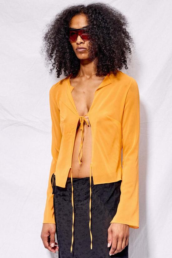  Jovana Markovic 블라우스 조바나 마르코비치 오렌지