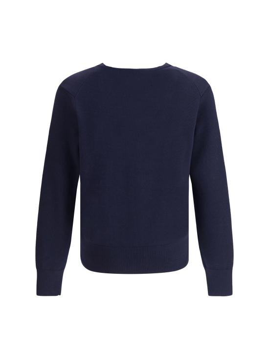 26SS 아미 ADC 울 V넥 가디건 HKC361001 414 BLUE - AMI