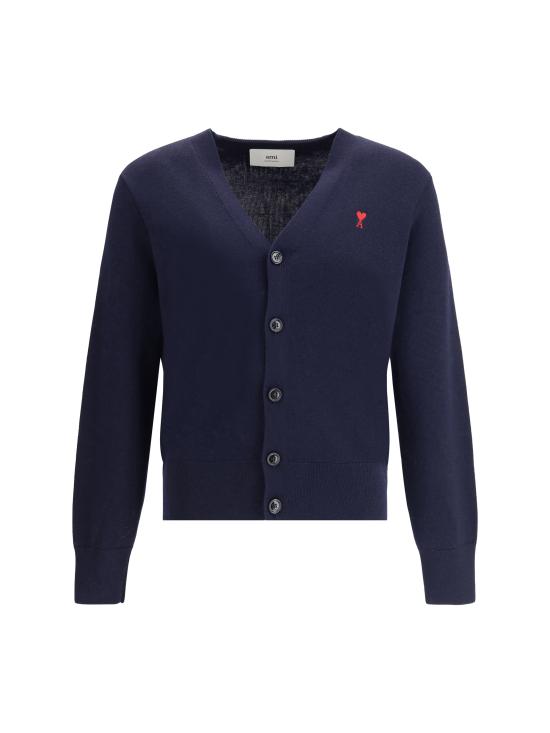 26SS 아미 ADC 울 V넥 가디건 HKC361001 414 BLUE