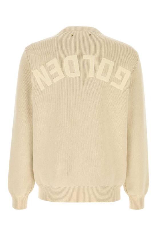 25FW 골든구스 Golden 레터링 밀리터리 크루넥 스웨터 GMP00841P001972 55550 BEIGE O TAN - GOLDEN GOOSE