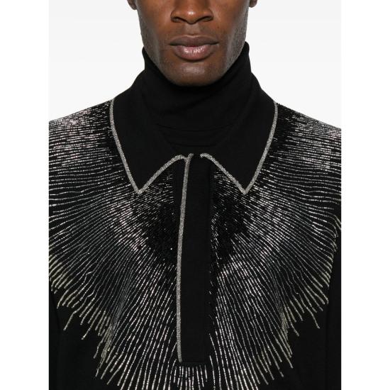 25FW 아미리 폴로 티셔츠 AMKNPO1076 BLACK - AMIRI