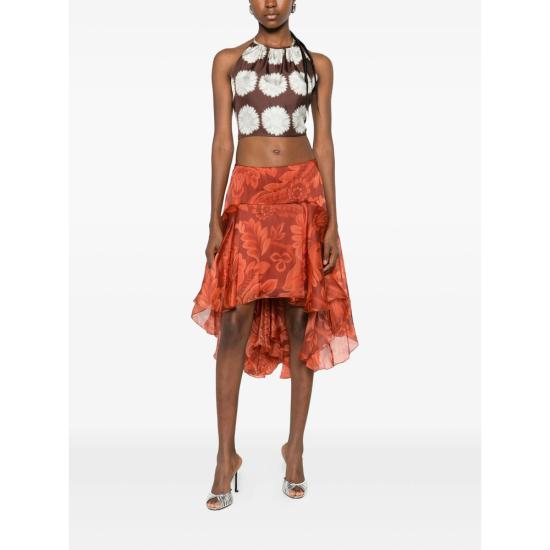 25FW 에트로 미디 스커트 99SA1K2 WRFA0171 X0852 ORANGE - ETRO