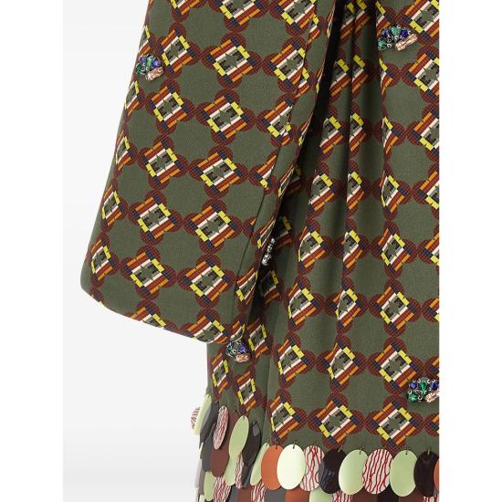 25FW 드리스 반 노튼 코트 2072 010244 606 GREEN - DRIES VAN NOTEN