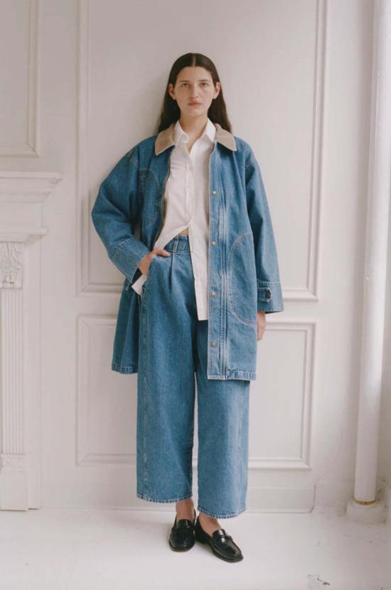  샤이나 모트 코트 타운 앤 컨트리  미디엄 블루 - SHAINA MOTE