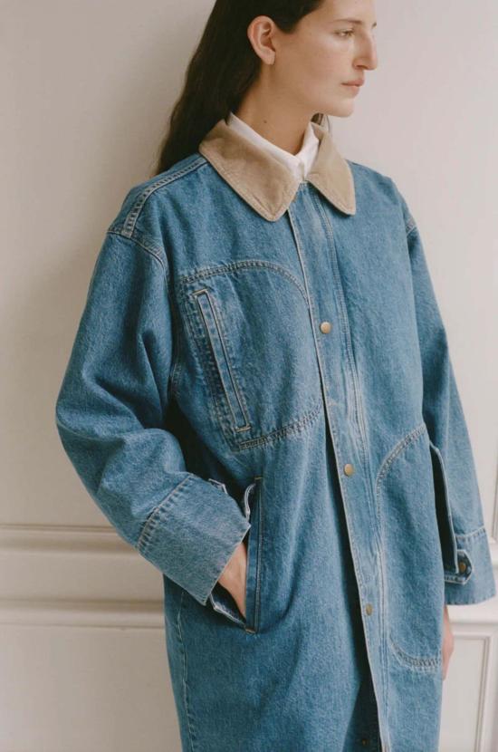  샤이나 모트 코트 타운 앤 컨트리  미디엄 블루 - SHAINA MOTE