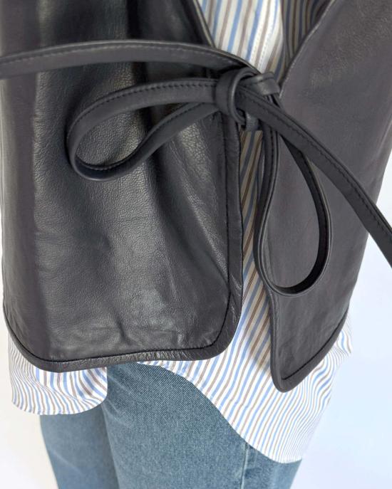  Eleph 가죽 자켓 엘레프 스틱 조끼 - OTHER BRANDS