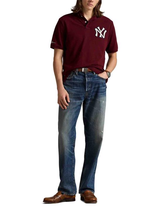 25FW 폴로 랄프로렌 폴로 티셔츠 710967425 008 Bordeaux - POLO RALPH LAUREN