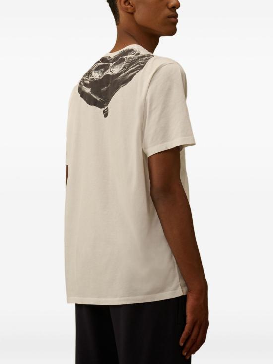 25FW 씨피 컴퍼니 반팔 티셔츠 RCCMTS725A005100W 103 Ivory - C.P. COMPANY