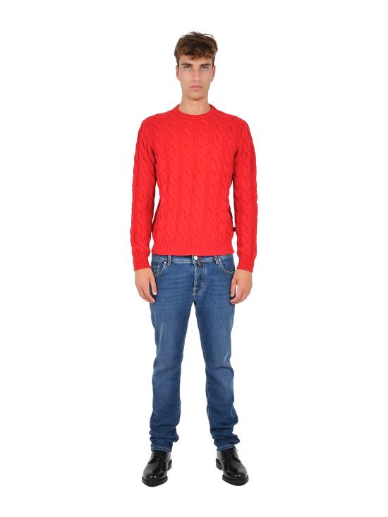 25FW 야콥코헨 스웨터 JURSG018000X0012FL O89 Red - JACOB COHËN