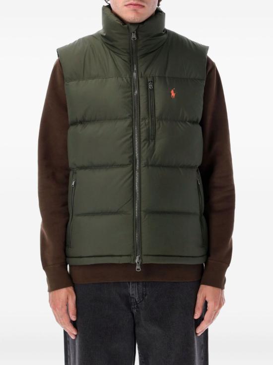 25FW 폴로 랄프로렌 고햄 다운 베스트  710968283 003 Green - POLO RALPH LAUREN