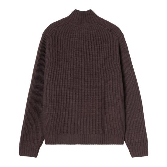 25FW 칼하트 WIP 디트로이트 하프 집 스웨터 I035398 33HXX PALISANDER - CARHARTT WIP