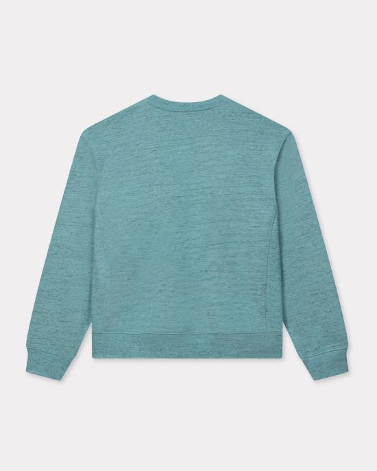 25FW 겐조 후드 티셔츠 FF65SW2574MO 68 TURQUOISE - KENZO