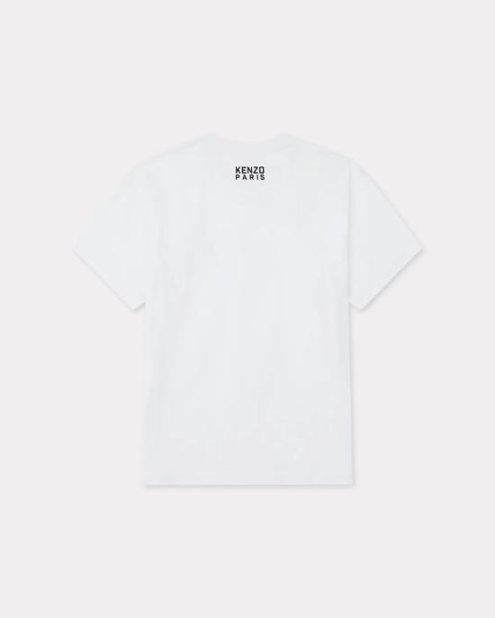 25FW 겐조 반팔 티셔츠 FF55TS5274SG 2 OFF WHITE - KENZO