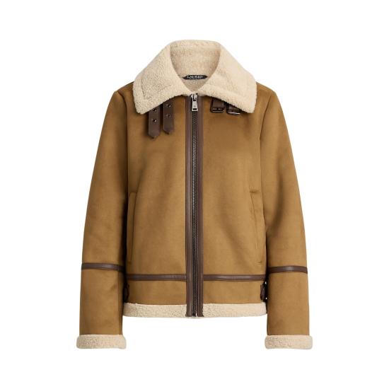 25FW 랄프 로렌 가죽 자켓 297P04122002 CAMEL