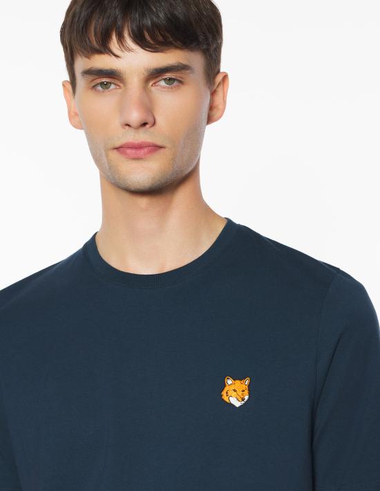 25FW 메종키츠네 반팔 티셔츠 PM00107KJ7026 0413 CLASSIC NAVY - MAISON KITSUNE