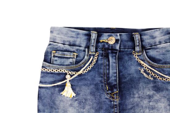 25FW [키즈] 모나리자 스커트 19A704 10500055 Denim - MONNALISA