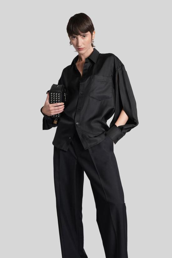 25FW 알렉산더 왕 셔츠 429371 1WC4251152 Black - ALEXANDER WANG